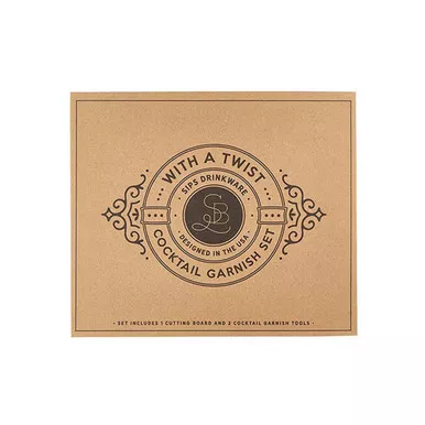 Cardboard Book Set - Cocktail Garnish by Santa Barbara Design Studio