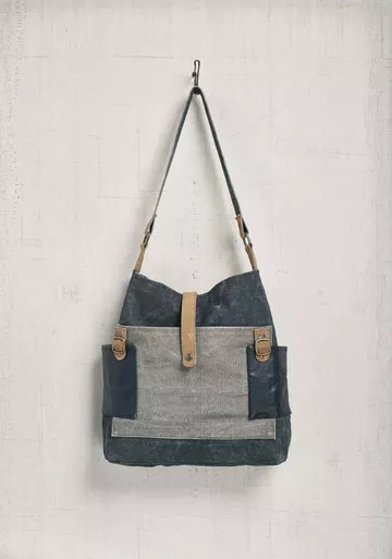 Chambray Tote Bag by Mona B