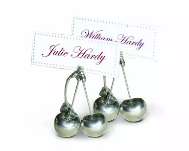 Cherry Place Card Holder by Vagabond House