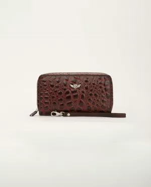 Chocolate Gator Wristlet Wallet by Consuela