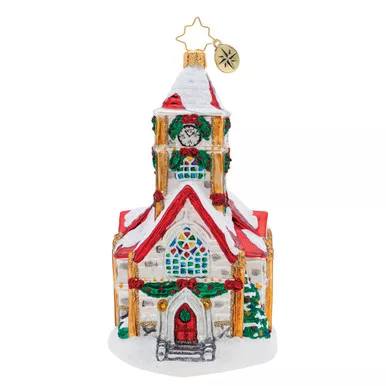 Christmas Chapel Ornament by Christopher Radko