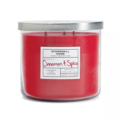 Cinnamon & Spice Medium Bowl Jar Candle by Stonewall Home