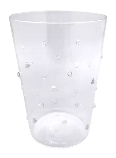 Clear Dotty Double Old Fashioned Glass by Mariposa