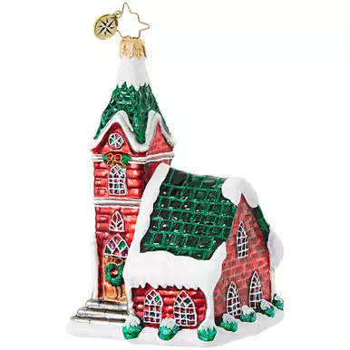 Crimson Steeple Ornament by Christopher Radko