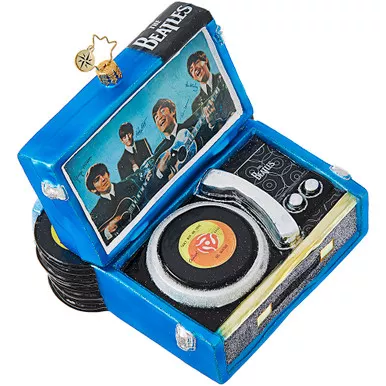 CUT FROM SITE - Beatles Record Player Ornament by Christopher Radko