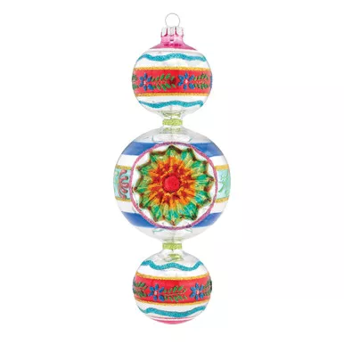 CUT FROM SITE - Christmas Confetti 7" Shape Ornament by Christopher Radko