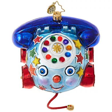 CUT FROM SITE - Dial Up Some Fun Ornament by Christopher Radko