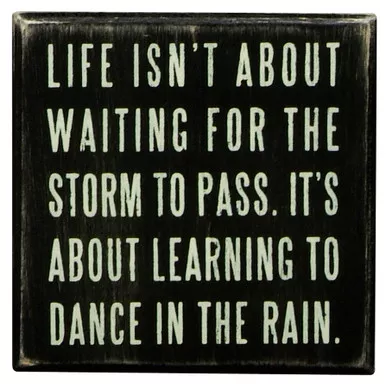 Dance in the Rain Box Sign - Primitives by Kathy