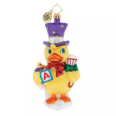 Dapper Duckling Ornament by Christopher Radko