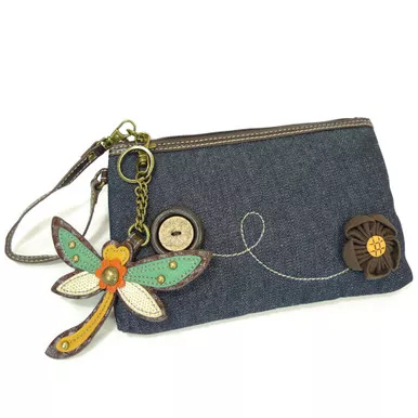 Denim Dragonfly Chala Pal Clutch