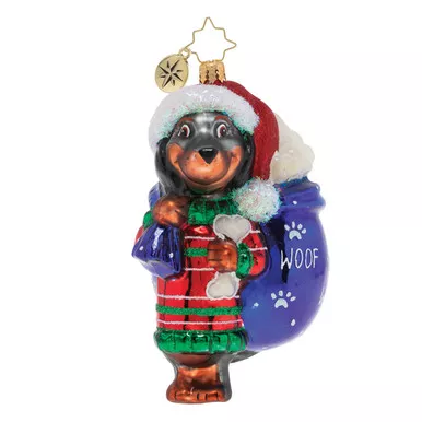 Doggity Dachshund Ornament by Christopher Radko