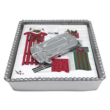 Double Runner Sled Napkin Box by Mariposa
