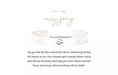 Easy Going Silver Cuff by Pieces of Me