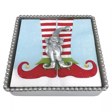 Elf Beaded Napkin Box by Mariposa