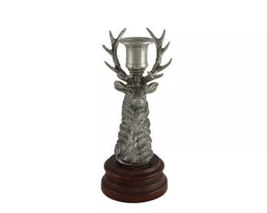 Elk Single Light Candlestick by Vagabond House