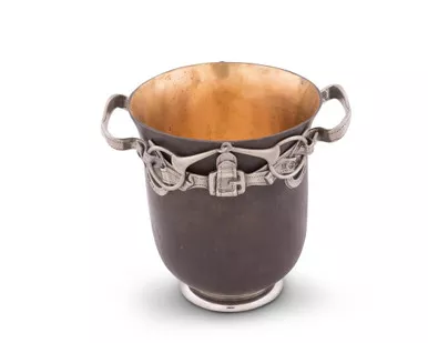 Equestrian Bronze Ice Bucket by Vagabond House