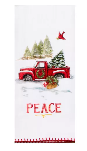 Evergreen Winter Flour Sack Towel by Kay Dee Designs