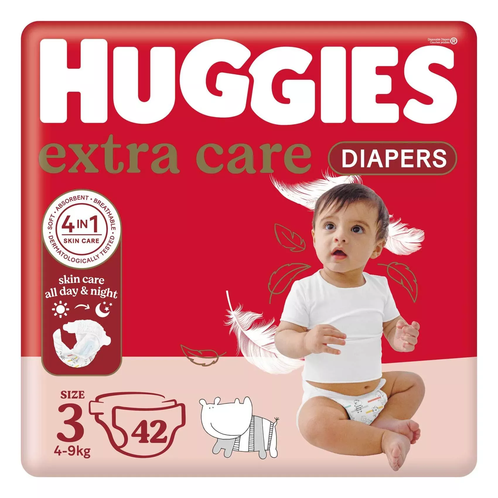 Extra Care Diapers Size 34-9kg 42pcs