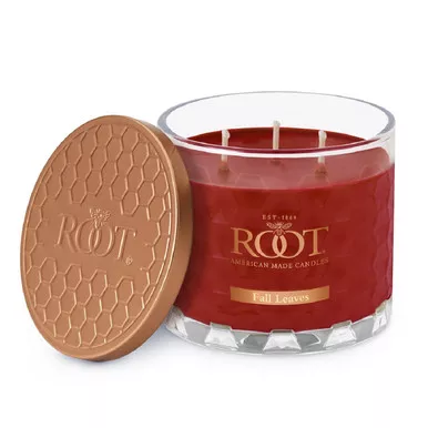 Fall Leaves 12 Oz. 3-Wick Honeycomb Candle by Root