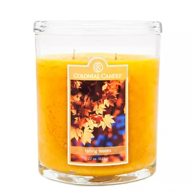 Falling Leaves 22 oz. Oval Jar Colonial Candle