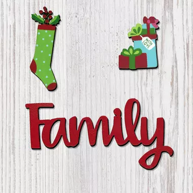 Family with Christmas Magnet- Roeda