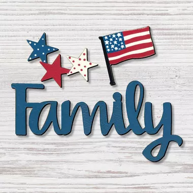 Family with Patriotic Magnet 3 Pack- Roeda