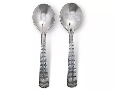 Feather Salad Servers by Arthur Court