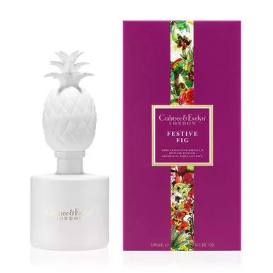 Festive Fig 180mL Porcelain Diffuser - Holiday Collection by Crabtree & Evelyn