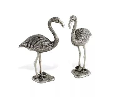 Flamingo Pewter Salt & Pepper Set by Vagabond House
