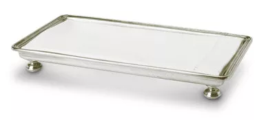 Footed Guest Towel Tray by Match Pewter