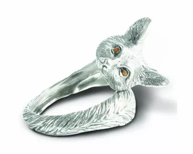 Fox Pewter Napkin Ring by Vagabond House