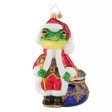 A Froggy Santa Ornament by Christopher Radko