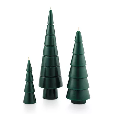 Frost & Fir Tree Pillar Illume Candle Set