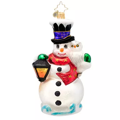 Frosty Midnight Meeting Ornament by Christopher Radko