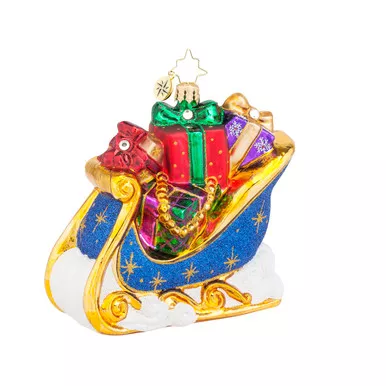 The Giving Sleigh Ornament by Christopher Radko