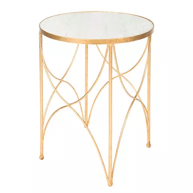 Gold Halmstad Side Table by Aidan Gray
