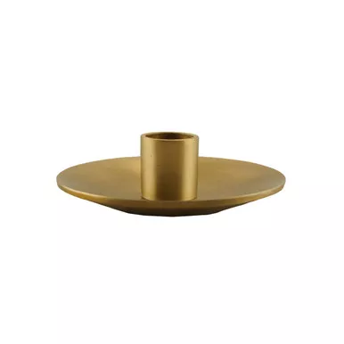 Gold Simplicity Taper Holder by Northern Lights Candles