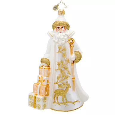 Golden Frost St. Nicholas Ornament by Christopher Radko