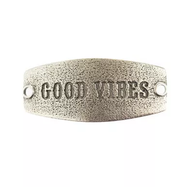 Good Vibes - Small Silver Sentiment - Lenny & Eva