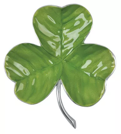 Green Shamrock Dip Dish by Mariposa