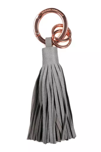 Grey (Dove) Tassel Key Chain by Handbag Handcuff