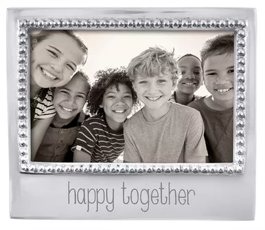 "Happy Together" Beaded 4x6 Frame by Mariposa - Special Order