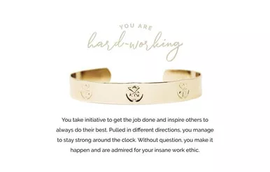 Hardworking Gold Cuff by Pieces of Me