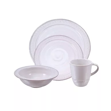 Hartland Wave 4-Piece Place Setting With Cereal Bowl by Simon Pearce