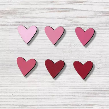 Heart Ombre Magnets 6 Pack- Roeda