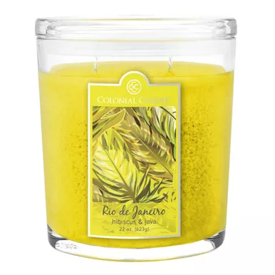 Hibiscus & Java 22 oz. Oval Jar Colonial Candle