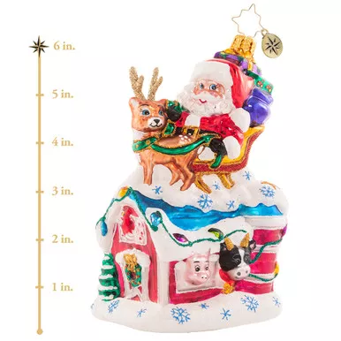 Holiday Charm At The Farm Ornament by Christopher Radko-