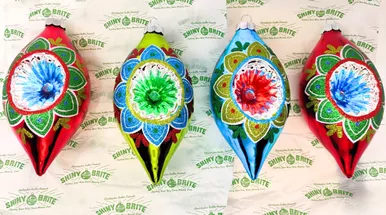 Holiday Splendor 4 Count 7" Reflector Tulips by Christopher Radko