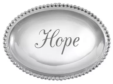 Hope Small Oval Tray by Mariposa - Special Order