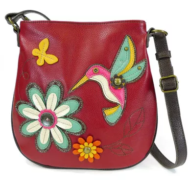 Humming Bird Crossbody - Burgundy